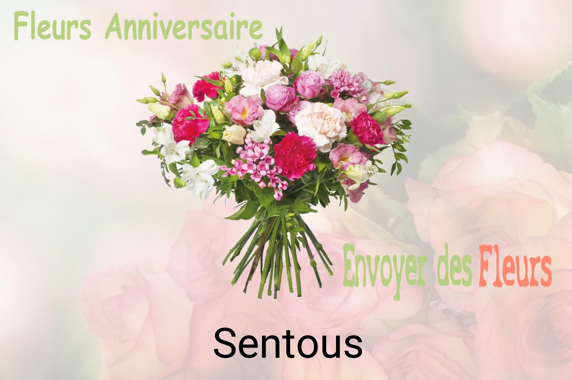 Bouquet de fleurs d’anniversaire livré à Sentous