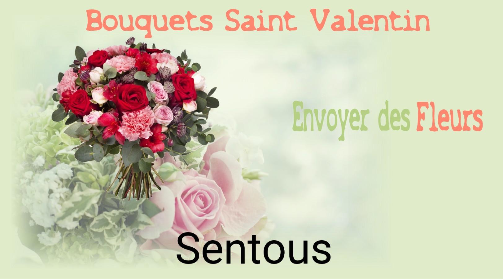 Roses de Saint-Valentin livrées à Sentous